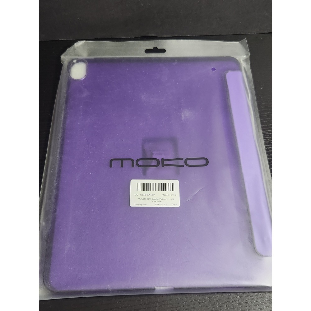 MoKo‎ Case for iPad Air 13 2024 Purple Violet Trifold Frosted Back Cover